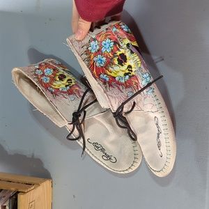 Vintage Y2K Ed Hardy moccasins